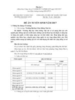 TRƯỜNG ĐẠI HỌC GTVT ĐỀ ÁN TUYỂN SINH NĂM 2017