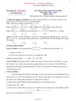 Đề thi Toán Tuyền sinh 10 – năm học 2009-2010