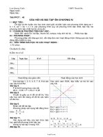 Giáo án Đại số CB lớp 10 tiết 45: Câu hỏi và bài tập ôn chương IV