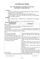 Giáo án An toàn giao thông lớp 4 - Bài 1 đến bài 6