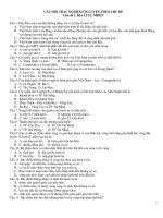 NGÂN HÀNG CÂU HỎI ÔN TẬP CUỐI KÌ 1 MÔN ĐỊA LÍ LỚP 12