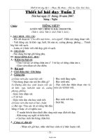 Thiết kế bài dạy lớp 4 - Tiểu học Trần Quốc Toản - Tuần 7