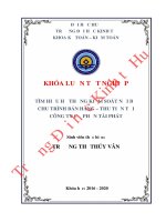 Luận văn kinh tế Tìm hiểu hệ thống kiểm soát nội bộ chu trình bán hàng – thu tiền tại công ty Cổ phần Tài Phát