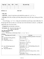 Giáo án Đại số 10 tiết 16: Bài tập