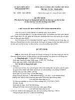 Phê duyệt Kế hoạch sử dụng kinh phí Dự án đào tạo cán bộ tin học và đưa tin học vào nhà trường năm 2009