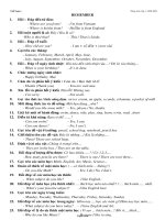 Tiếng Anh lớp 4 - Năm 2008 - 2009 - Remember