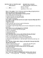 Đề thi và đáp án HK I môn GDCD Khối 6