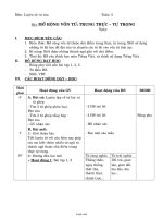 Giáo án Luyện từ và câu 4 tuần 5: Mở rộng vốn từ: trung thực – tự trọng