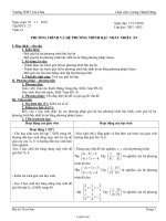 Giáo án Đại số 10 cơ bản tiết 27: Luyện tập Phương trình và hệ phương trình bậc nhất nhiều ẩn