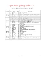 Giáo án các môn lớp 4 - Tuần số 11 năm 2012
