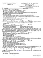 đề đáp án kscl lần 3 môn sinh học năm học 2017 2018 thpt phạm công bình