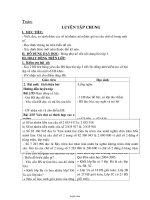 Giáo án môn Toán 4 - Bài: Luyện tập chung