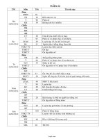 Giáo án các môn lớp 4 (buổi sáng) - Tuần 20