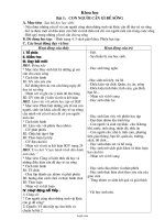 Giáo án môn Khoa học 1 - Học kì I