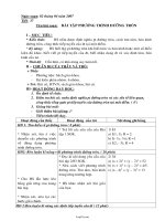 Giáo án Hình học 10 Chương 3 tiết 37: Bài tập phương trình đường tròn