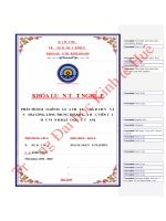 Luận văn kinh tế PHÂN TÍCH MỐI LIÊN HỆ GIỮA CHẤT LƯỢNG DỊCH VỤ VÀ SỰ HÀI LÒNG, LÒNG TRUNG THÀNH CỦA HỌC VIÊN TẠI HỌC VIỆN ĐÀO TẠO QUỐC TẾ ANI