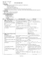 Giáo án Đại số khối 10 tiết 43: Ôn tập học kì 1