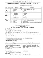 Giáo án + Phân phối chương trình buổi chiều - Tuần 10