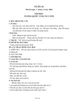 Giáo án Lớp 4 - Tuần 33 - Năm học 2005-2006