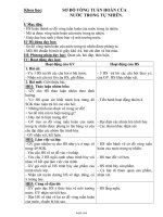 Giáo án Khoa học 4 tuần 12 - Thứ 2: Sơ đồ vòng tuần hoàn của nước trong tự nhiên