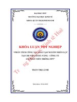 Luận văn kinh tế PHÂN TÍCH CÔNG TÁC ĐÀO TẠO NGUỒN NHÂN LỰC TẠI CHI NHÁNH ĐÀ NẴNG - CÔNG TY CỔ PHẦN VIỄN THÔNG FPT