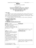 Giáo án bài học Lớp 4 - Tuần 7 - Trường Tiểu học Trần Quốc Toản