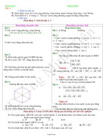 Giáo án Tự chọn Hình 10: Các định nghĩa