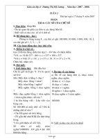 Giáo án Lớp 4 - Tuần 2 - Năm học 2007-2008 - Dương Thị Mỹ Lương