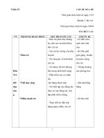 giáo án tuần 32 bé với mùa hè 2018-2019