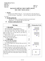 Giáo án Thể dục 5 - Bài 28: Bài thể dục phát triển chung trò chơi “thăng bằng”