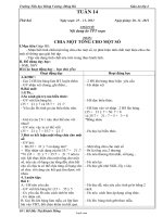 Giáo án Lớp 4 - Tuần 14 - Năm học 2011-2012 (Chuẩn kiến thức cơ bản 2 cột)