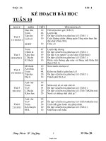 Giáo án các môn lớp 4 - Tuần 10 - Trường Tiểu học “B” Long Giang