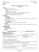 Giáo án Đại số 10 tiết 9 đến 16 Chương 2: Hàm số bậc nhất và bậc hai