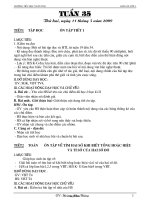 Thiết kế bài dạy các môn học khối 4 - Tuần 35 năm 2009