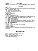 Giáo án Luyện chữ lớp 2 - Tuần 14: Luyện viết chữ L và dòng ứng dụng trong vở tập viết