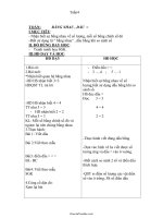 Giáo án các môn khối lớp 1 - Tuần 4