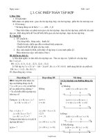 Giáo án Đại số 10 nâng cao tiết 4, 5: Các phép toán tập hợp
