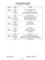 Giáo án các môn học lớp 4, kì I - Tuần 6 năm 2012
