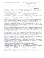 đê đáp án kscl lần 3 môn vật lí năm học 2017218 thpt phạm công bình