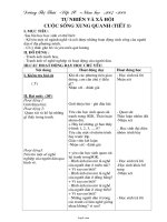 Giáo án Tự nhiên và xã hội lớp 2 - Cuộc sống xung quanh (tiết 1)