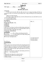 Thiết kế bài dạy các môn lớp 4 - Đặng Thúy lựu - Tuần 29