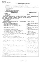 Giáo án Tiếng Việt - Bài 1: Tiết học đầu tiên