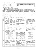 GIáo án Đại số 10 - Chương I - Bài 4: Các phép toán về tập hợp - Bài tập