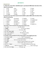 TIẾNG ANH 6 - REVISION 4