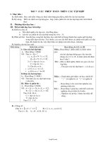 Bài dạy Đại số cơ bản 10 tiết 7: Các phép toán trên các tập hợp