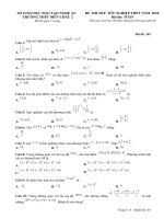10 đề thi thử thpt quốc gia môn toán 2020 và đáp án chi tiết
