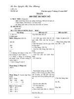 Giáo án Toán lớp 2 - Tuần 15