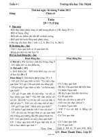 Giáo án tổng hợp các môn khối 1 - Tuần 15