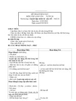 Giáo án Tập làm văn 4 tiết 54: Luyện tập miêu tả cây cối