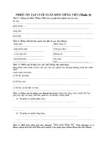 Bài tập cuối tuần 7 - lớp 4